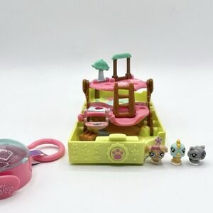 2007 Littlest Pet Shop Teeniest Tiniest Fun In The Sun Pop Up LPS Dog Bird Cat